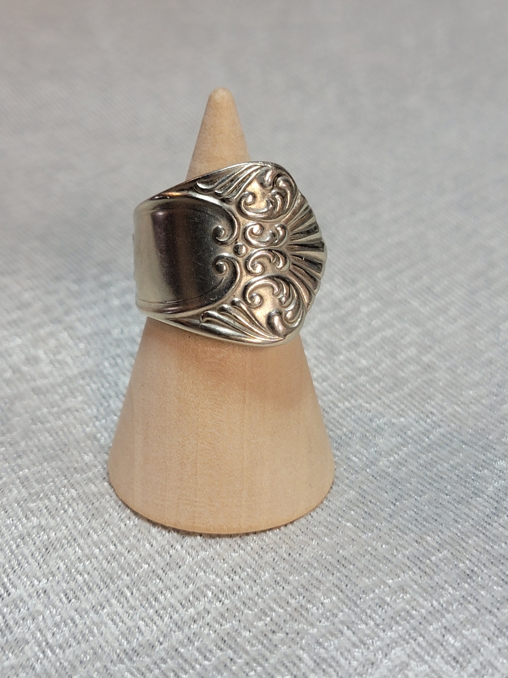 Silver Spoon Ring - Size 8